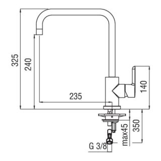 Смеситель NOBILI ABC AB87134CR для кухни